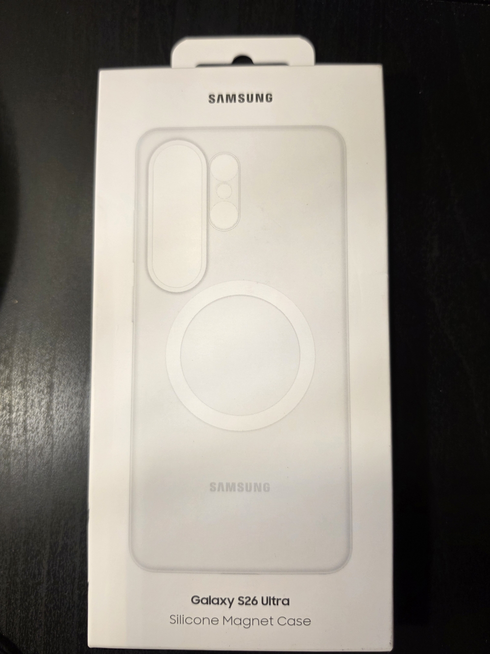 Samsung Silicone Magnet Case for Galaxy S26 Ultra — White